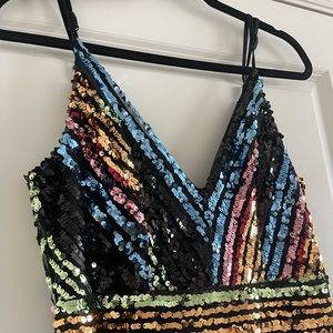 Colorful Sequins Jumpsuit